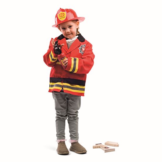 Bigjigs Toys Costume da pompiere