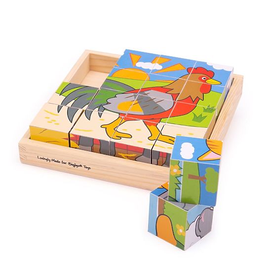 Bigjigs Toys Cubi da Immagine Fattoria
