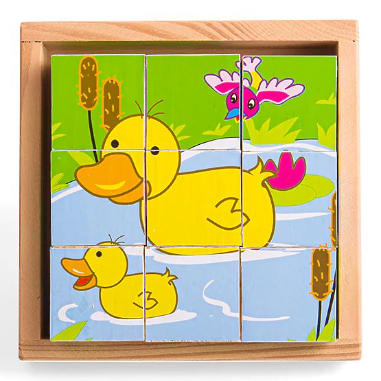 Bigjigs Toys Cubi di immagini Animali 9 cubi