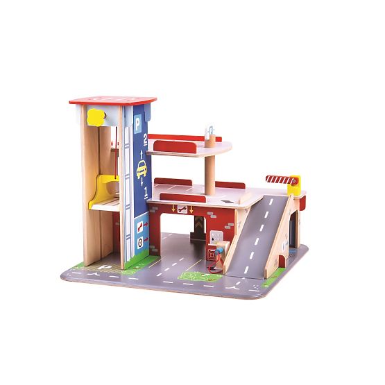 Bigjigs Toys Garage con parcheggio
