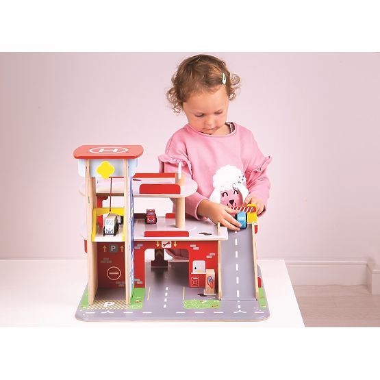 Bigjigs Toys Garage con parcheggio