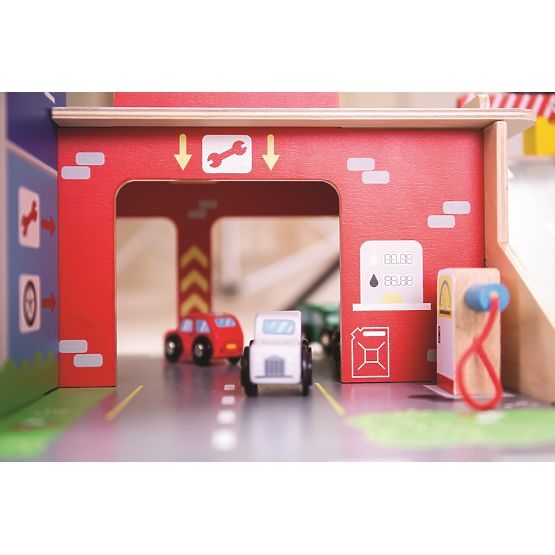Bigjigs Toys Garage con parcheggio
