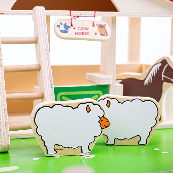 Bigjigs Toys Grande fattoria in legno
