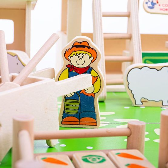 Bigjigs Toys Grande fattoria in legno