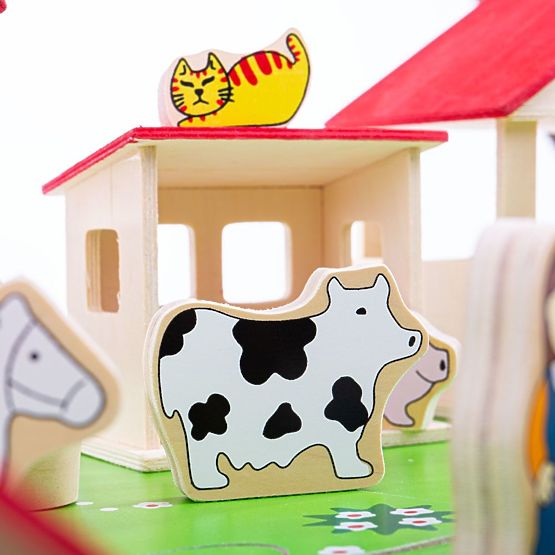 Bigjigs Toys Grande fattoria in legno