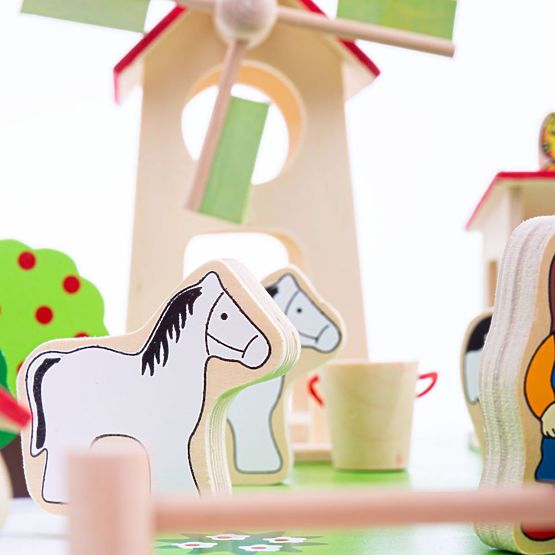 Bigjigs Toys Grande fattoria in legno