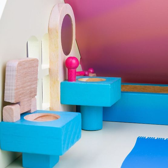 Bigjigs Toys Mobili per case delle bambole in legno