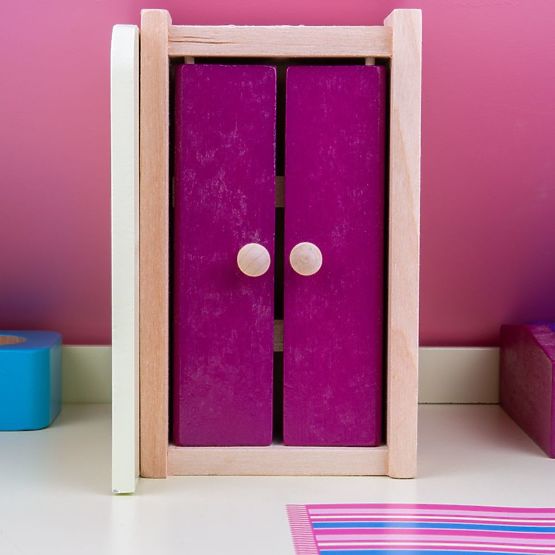 Bigjigs Toys Mobili per case delle bambole in legno