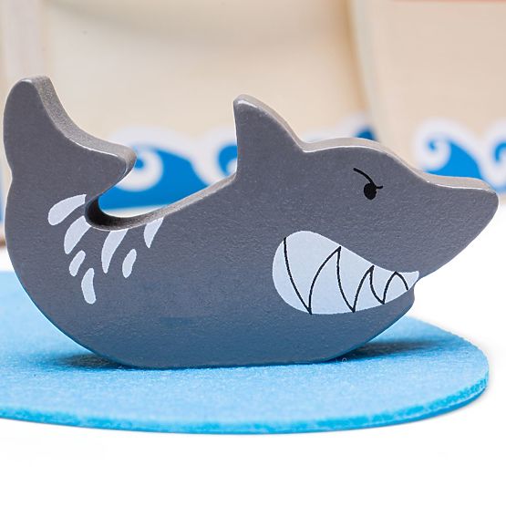 Bigjigs Toys Nave pirata con pirati