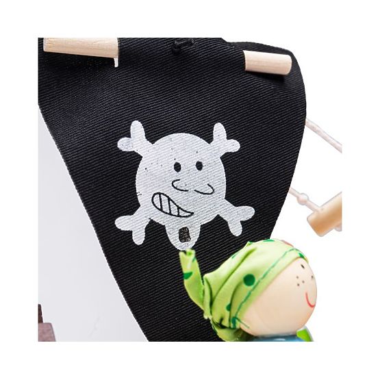 Bigjigs Toys Nave pirata con pirati