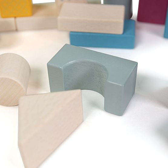Bigjigs Toys Secchiello con 50 Blocchi