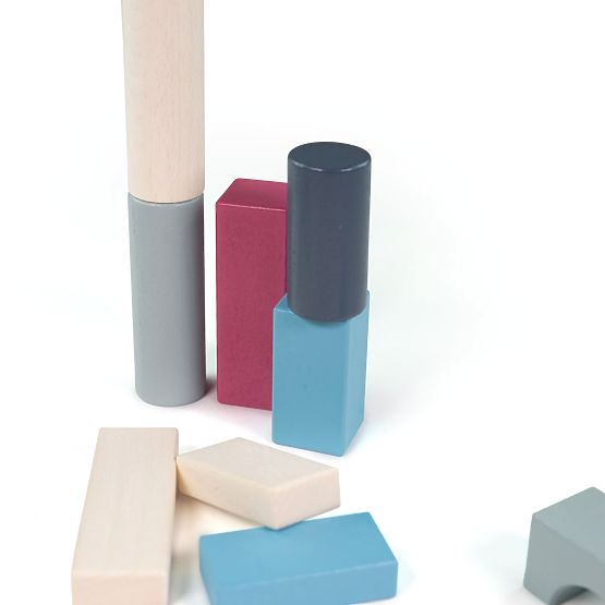 Bigjigs Toys Secchiello con 50 Blocchi
