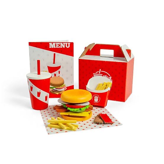 Bigjigs Toys Set Burger e Patatine