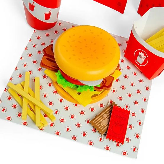Bigjigs Toys Set Burger e Patatine