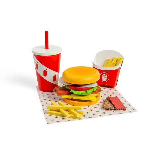 Bigjigs Toys Set Burger e Patatine