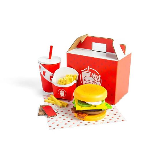 Bigjigs Toys Set Burger e Patatine