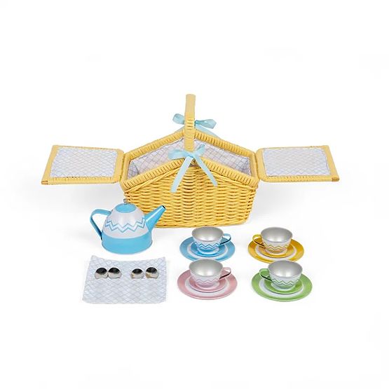 Bigjigs Toys Set da Picnic nel Cestino