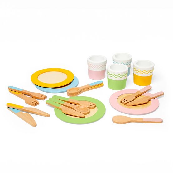 Bigjigs Toys Set da Servizio in Legno