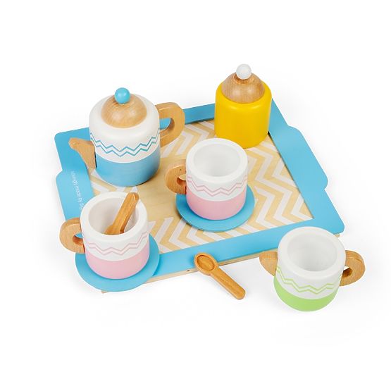 Bigjigs Toys Set da tè con vassoio