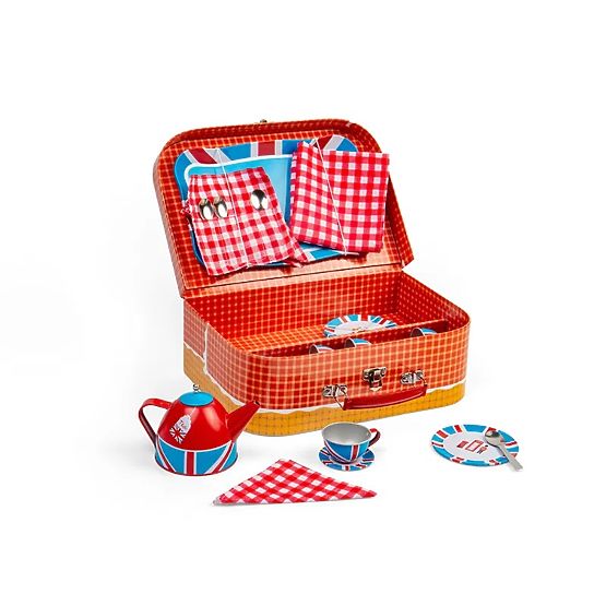 Bigjigs Toys Set da tè in valigetta Londra