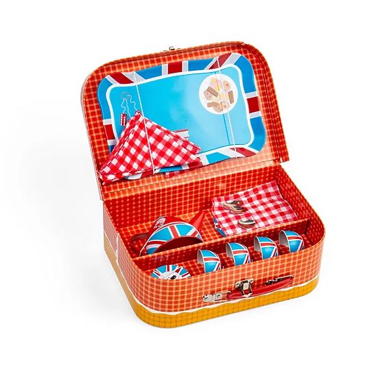 Bigjigs Toys Set da tè in valigetta Londra