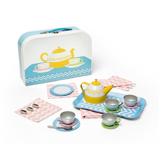 Bigjigs Toys Set da tè in valigetta