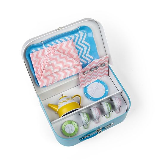 Bigjigs Toys Set da tè in valigetta