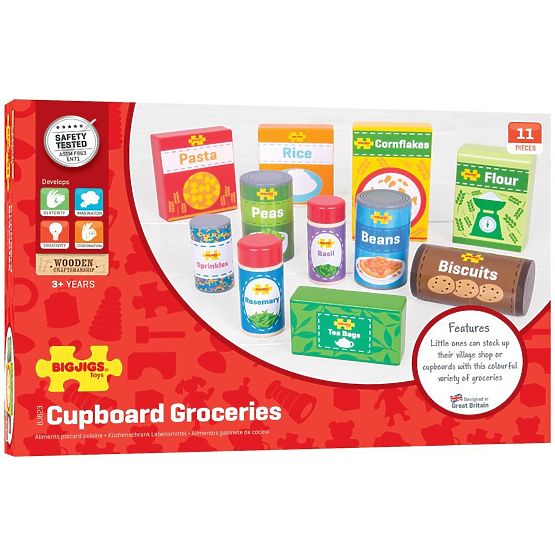 Bigjigs Toys Set di Alimenti Non Deperibili