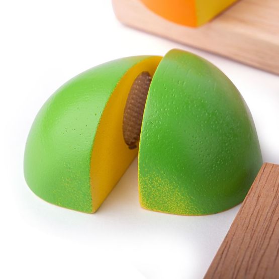 Bigjigs Toys Set di formaggi alimentari in legno su un piatto