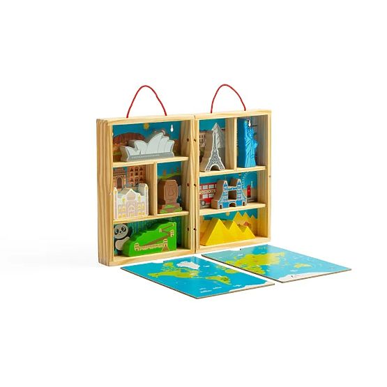 Bigjigs Toys Set di Gioco da Viaggio in Legno