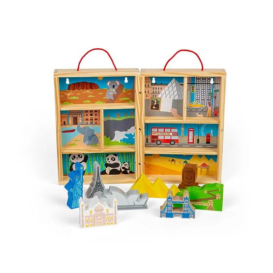 Bigjigs Toys Set di Gioco da Viaggio in Legno