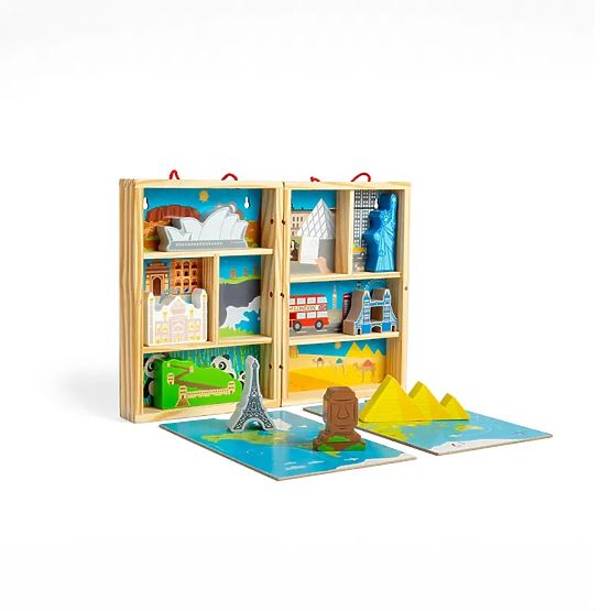 Bigjigs Toys Set di Gioco da Viaggio in Legno