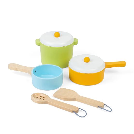 Bigjigs Toys Set di stoviglie 7 pezzi