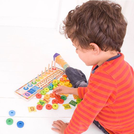 Bigjigs Toys Tabellone per puzzle con numeri