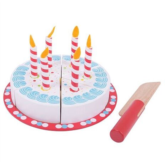 Bigjigs Toys Torta di Compleanno da Tagliare