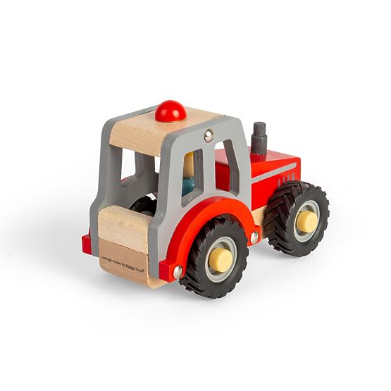 Bigjigs Toys Trattore rosso