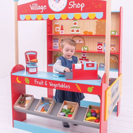 Bigjigs Toys Village negozio per bambini