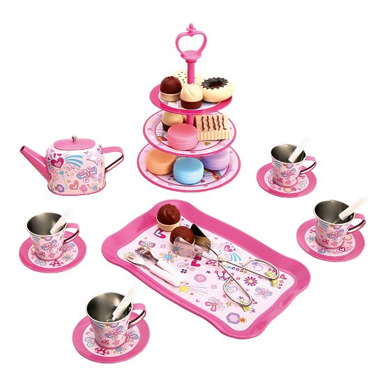Bino Set da tè per bambini e supporto con dolci
