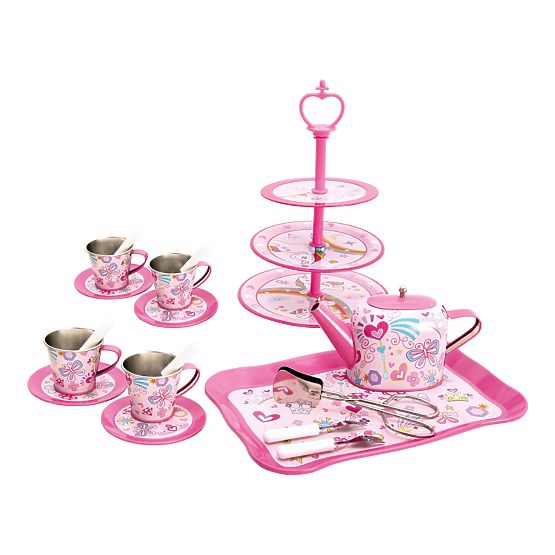 Bino Set da tè per bambini e supporto con dolci