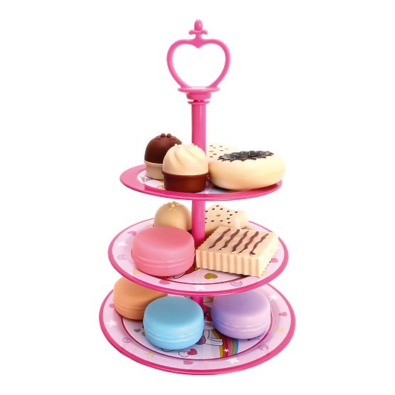 Bino Set da tè per bambini e supporto con dolci