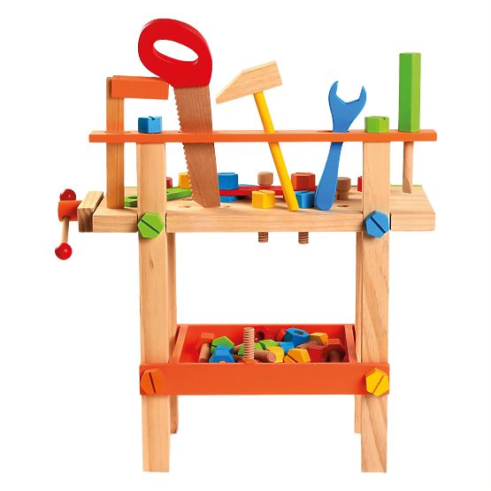 Bino Tavolo da lavoro per bambini con attrezzi