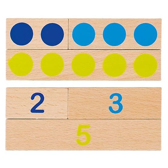 Blocchi di legno per imparare a contare Goki