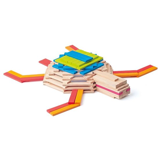 Blocchi di legno planks 200 pezzi