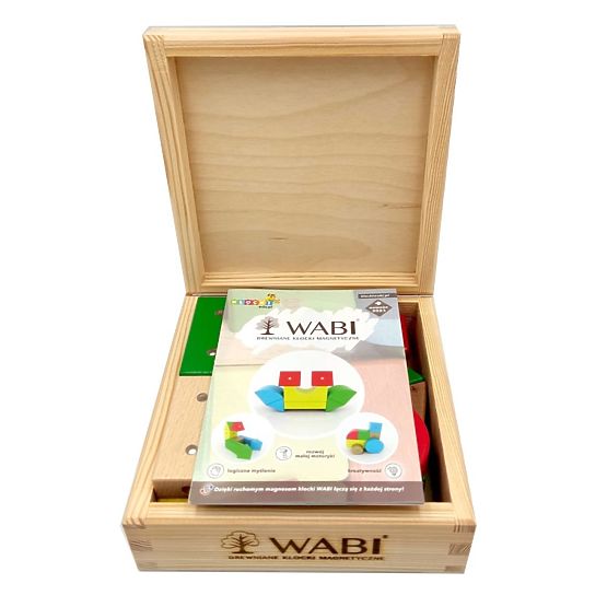 Blocchi in legno e magnetici WABI, 20 elementi