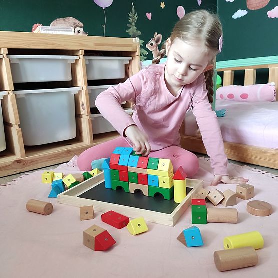 Blocchi in legno e magnetici WABI, 20 elementi