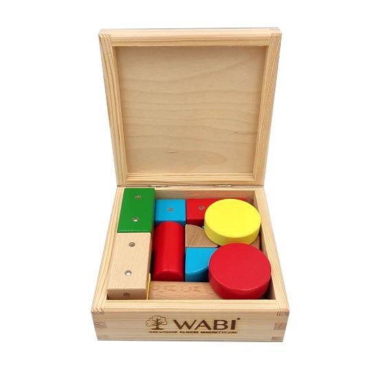 Blocchi in legno e magnetici WABI, 20 elementi