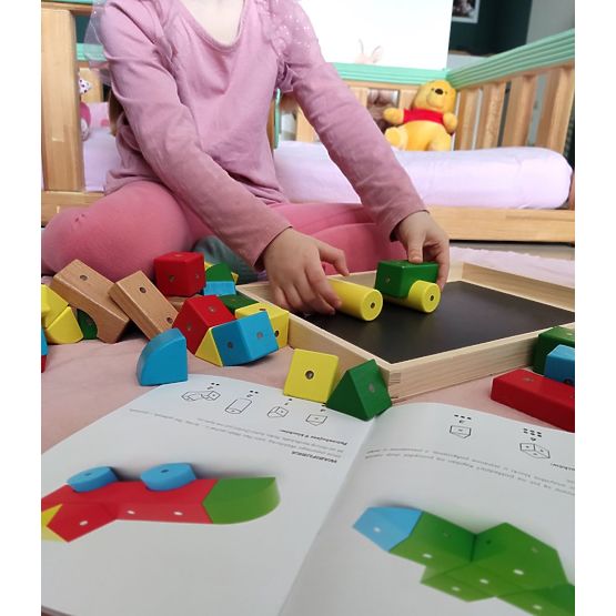 Blocchi in legno e magnetici WABI, 20 elementi
