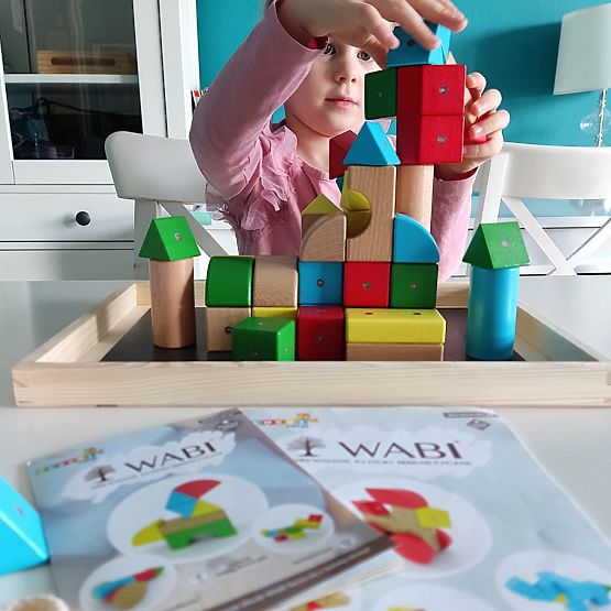 Blocchi in legno e magnetici WABI, 20 elementi