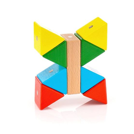 Blocchi in legno e magnetici WABI, 40 elementi