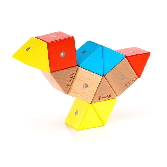 Blocchi in legno e magnetici WABI, 40 elementi